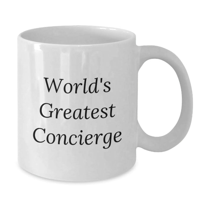 Funny Concierge Quotes Gifts from Men to Friends on White Coffee Mugs - Birthday Unique Gifts for Concierge Enthusiasts - Additional