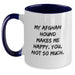 Afghan Hound Dog Lover Funny Two Tone Coffee Mugs Gifts from Friends to Afghan Hound Dog Owners Birthday Unique Gifts - Main