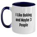 Funny Baking Gifts for Men, Unique Two Tone Coffee Mugs, I Like Baking And Maybe 3 People, Gifts from Friends for Baking Lovers - Main