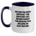 Unique Gifts from Friends and Family Electrician Funny Two Tone Coffee Mug for Christmas - Never Forget The Reason You Became An Electrician - Main