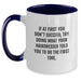 Funny Hairdresser Gifts for Women - Two Tone Coffee Mug - Mother's Day Unique Presents from Family and Friends - Main