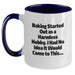 Baking Gifts for Men Funny Two Tone Coffee Mug, Graduation Unique Gifts, Gifts from Family for Baking Lovers - Main