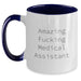 Funny Medical Assistant Gifts, Amazing Medical Assistant Quote, Two Tone Coffee Mug for Birthday, Gifts from Friends, Gifts for Medical Assistant - Main
