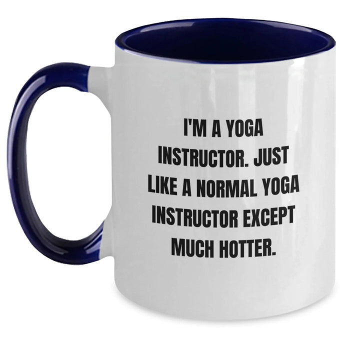 Funny Yoga Instructor Gifts for Birthdays - Two Tone Coffee Mug from Friends - Main