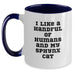 Funny Sphynx Cat Gift Ideas for Cat Lovers Graduation Unique Gifts from Friends and Family with Two Tone Coffee Mug - Main