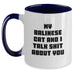 Balinese Cat Gifts, Funny Quote Coffee Mug for Graduation, Two Tone White Ceramic Mug Gifts from Friends for Balinese Cat Lovers - Main