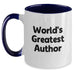 Funny Author Quotes Inspired Gifts from Friends for Men Two Tone Coffee Mug - Main