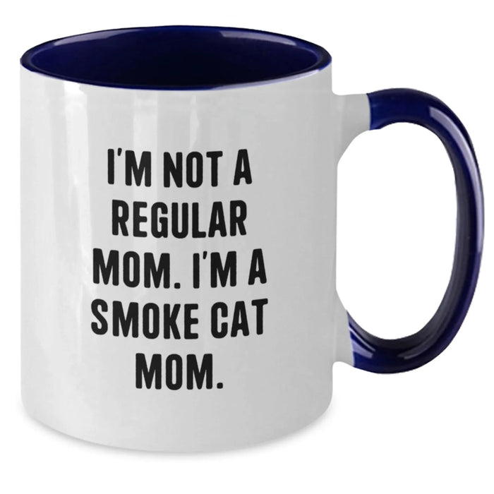 Funny Smoke Cat Mom Gifts from Women for Women Two Tone Coffee Mugs for Christmas - Additional