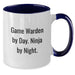Game Warden Gifts, Funny Mugs for Birthday, Gifts from Family to Game Warden, Game Warden By Day. Ninja By Night. - Additional