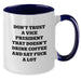 Funny Vice President Gifts from Friends - 'Don't Trust A Vice President That Doesn't Drink Coffee And Say F--k A Lot' Two Tone Coffee Mugs for Vice President - Christmas Unique Gifts for Men - Additional