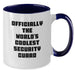 Funny Security Guard Gifts from Men to Security Guard, 'Officially The World's Coolest Security Guard' Two Tone Coffee Mug for Security Guard, Unique Father's Day Unique Gifts for Men - Additional