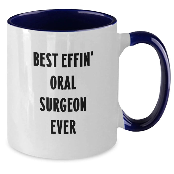 Funny Oral Surgeon Gifts, Best Effin' Oral Surgeon Ever, Christmas Unique Mugs for Men, Women, Friends, Coworkers, from Family - Additional