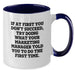 Marketing Manager Funny Quote Two Tone Coffee Mug Gifts for Mom from Daughter - Additional