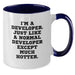 Developer Funny Gift, I'm A Developer. Just Like A Normal Developer Except Much Hotter. Two Tone Coffee Mug, Gifts from Friends, Gifts for Developer, Funny Graduation Gifts - Additional