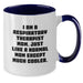 Funny Respiratory Therapist Gifts for Graduation - Two Tone Coffee Mug, 'I Am A Respiratory Therapist Mom', Gifts from Family to Respiratory Therapist Mom - Additional