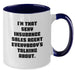 Funny Insurance Sales Agent Gifts from Friends for Graduation Unique Mugs - I'm That Sexy Insurance Sales Agent Everybody's Talking About - Two Tone Coffee Mug - Additional