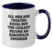 Funny Aerospace Engineer Quotes Two Tone Coffee Mugs Gifts for Men, Funny Christmas Unique Gifts from Friends to Family, Two Tone Ceramic Mug for Aerospace Engineer Enthusiasts - Additional