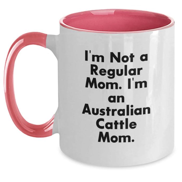 Funny Australian Cattle Dog Mom Gifts for Australian Cattle Dog Lovers - Two Tone Coffee Mug from Mom to Best Friends, Family, Coworkers - Christmas Unique Presents for Women, Men - Main