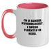 Funny School Psychologist Gifts for Men, Gifts from Women to Friends, Christmas Unique Mugs, Two Tone Coffee Mug I'm A School Psychologist. I Speak Fluently In genius. - Main