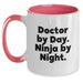 Doctor's Office Humor Funny Two Tone Coffee Mug Gifts from Men for Doctor's Birthday - Main