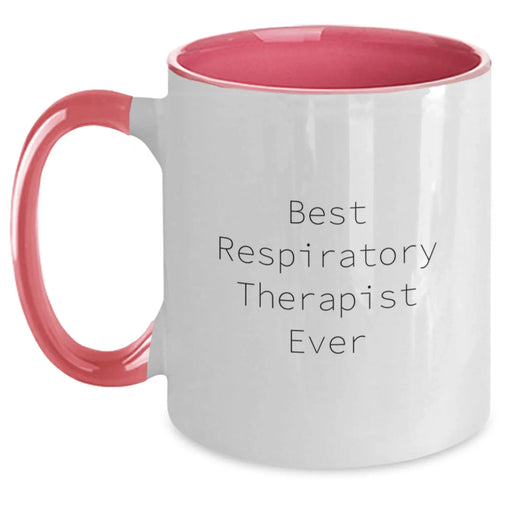 Funny Best Respiratory Therapist Ever Gifts from Men to Family Members Unique Christmas Unique Gifts Two Tone Coffee Mug - Main
