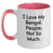 Funny Bengal Cat Two Tone Coffee Mugs Gifts from Friends for Bengal Cat Owners Christmas Unique Presents - Main