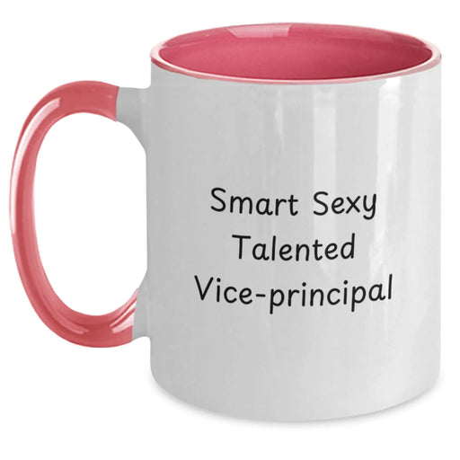 Funny Vice-principal Gifts from Men - Smart Sexy Talented Vice-principal Two Tone Coffee Mug - Birthday Unique Gifts for Vice-principal - Main