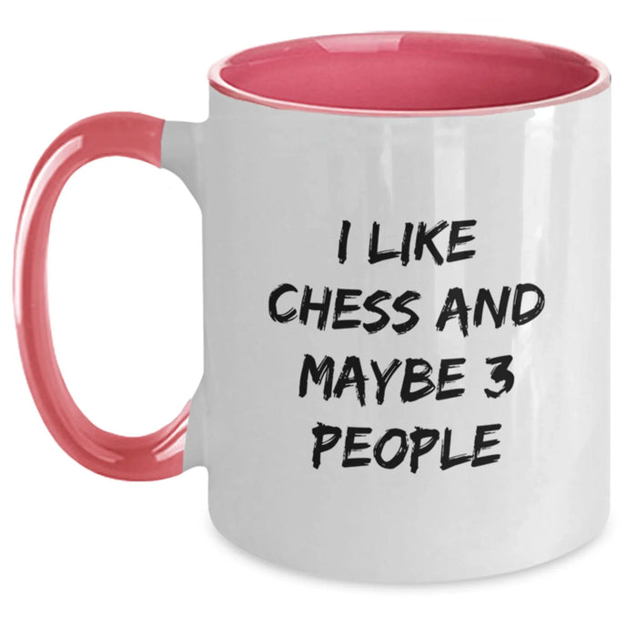 Funny Chess Inspirational Two Tone Coffee Mugs Gifts from Friends for Chess Enthusiasts during Christmas Unique Occasions - Main