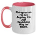 Chiropractor Gifts from Friends - Funny Two Tone Coffee Mug for Christmas Unique Gifts for Chiropractor Men - Main