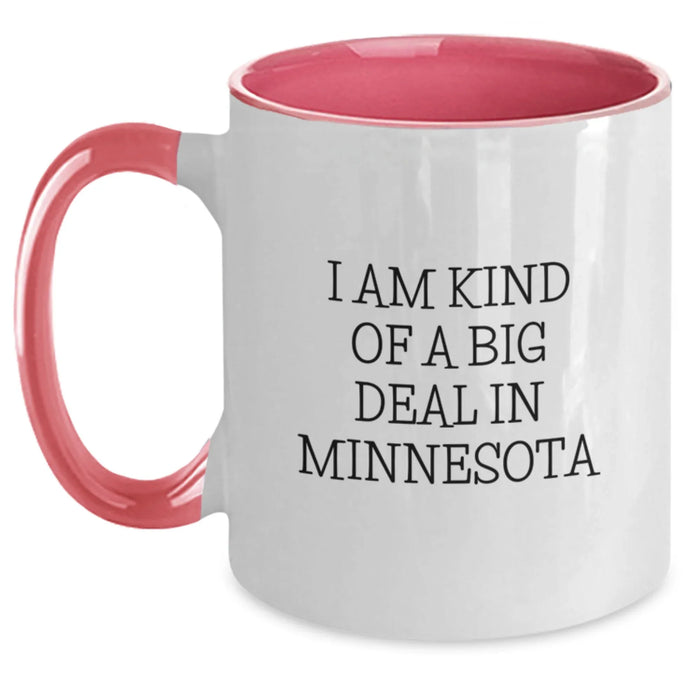 Funny Minnesota Two Tone Coffee Mugs Gifts for Men Women Friends Family from the North Star State - Main
