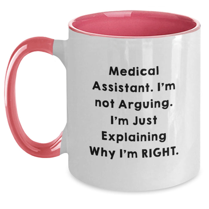 Funny Medical Assistant Gifts from Friends and Family, Valentine's Unique Mugs for Medical Assistant, Medical Assistant Coffee Mug with Sarcasm Quote - Main