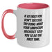 Funny Landscape Architect Gifts from Men, Unique Graduation Unique Gifts for Landscape Architect, Two Tone Coffee Mug with If At First You Don't Succeed Quote - Main