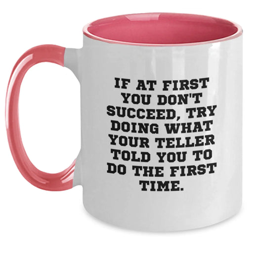 Funny Birthday Unique Gifts from Teller Lovers for Men Women Friends, Inspirational Teller Two Tone Coffee Mug Quote - Main