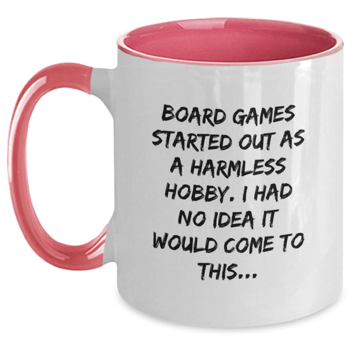 Funny Board Games Humor Gifts from Friends and Family, Board Games Lover Mug, Inspirational Quote for Graduates, Two Tone Coffee Mug - Main