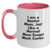 Funny Two Tone Coffee Mug Gifts from Mom - Inspirational Quote for Dentist Friends and Coworkers - Graduation Unique Gifts for Men - I Am A Dentist Mom Except Much Cooler Mug - Main