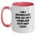Funny Microbiologist Gifts from Mom for Graduation Unique Two Tone Coffee Mugs, Black and White, Red and White, Navy and White, Pink and White, 11oz Ceramic, Microwave and Dishwasher Safe - Main