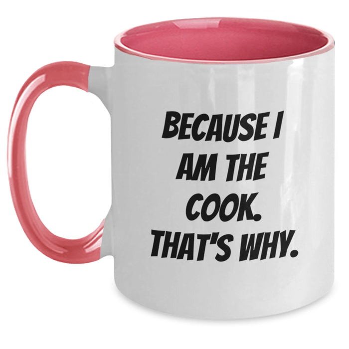 Funny Two Tone Coffee Mugs for Cooks - Gifts from Friends for Men Women Graduation Unique - Main