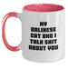 Balinese Cat Gifts, Funny Quote Coffee Mug for Graduation, Two Tone White Ceramic Mug Gifts from Friends for Balinese Cat Lovers - Main