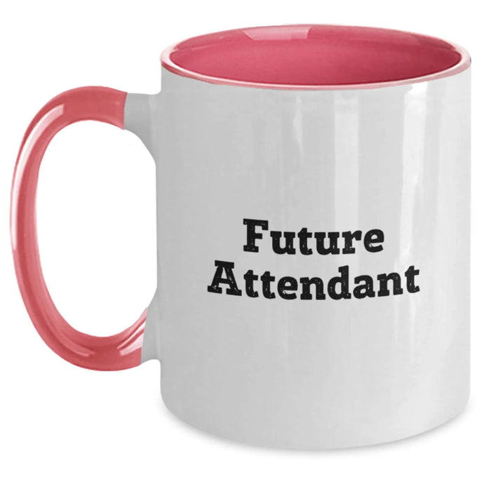 Funny Quote Gifts from Friends to Future Attendant Two Tone Coffee Mug Gifts for Attendant - Main