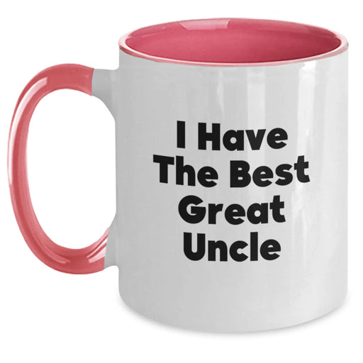 Funny Uncle Gifts - 'I Have The Best Great Uncle' Two Tone Coffee Mug, Gifts from Family, Gifts for Uncle's Birthday - Main