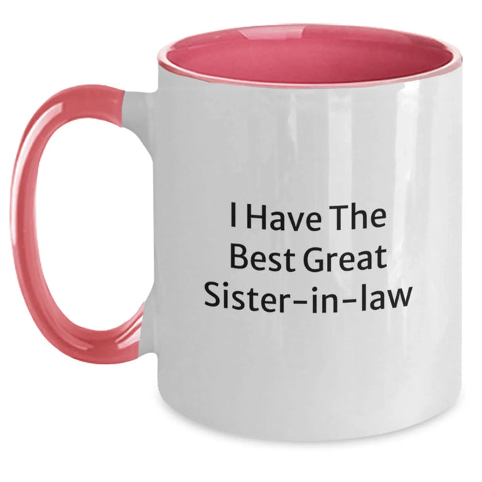 Funny Sister-in-law Quote Two Tone Coffee Mug Gifts from Men to Sister-in-law for Graduation - Main