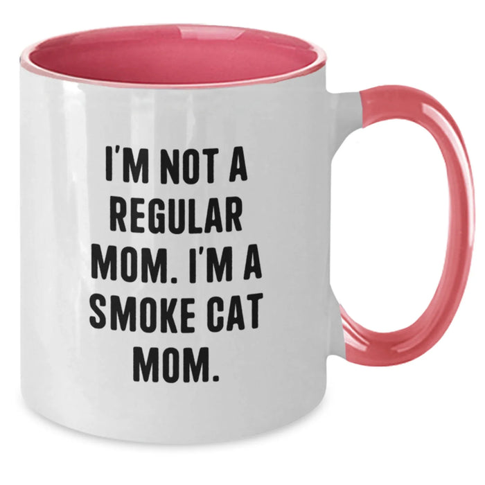 Funny Smoke Cat Mom Gifts from Women for Women Two Tone Coffee Mugs for Christmas - Additional