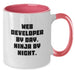 Funny Web Developer Gifts For Men Web Developers By Day Ninja By Night Two Tone Coffee Mugs Birthday Unique Gifts From Friends - Additional
