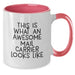 Funny Mail Carrier Gifts from Friends, Two Tone Coffee Mugs for Mail Carrier Birthday Unique Gifts, This Is What An Awesome Mail Carrier Looks Like - Additional