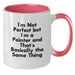 Funny Painter Gifts from Friends, Christmas Unique Coffee Mug for Painter Enthusiasts, Two Tone Coffee Mug with 'I'm Not Perfect But I'm A Painter And That's Basically The Same Thing' Quote - Additional