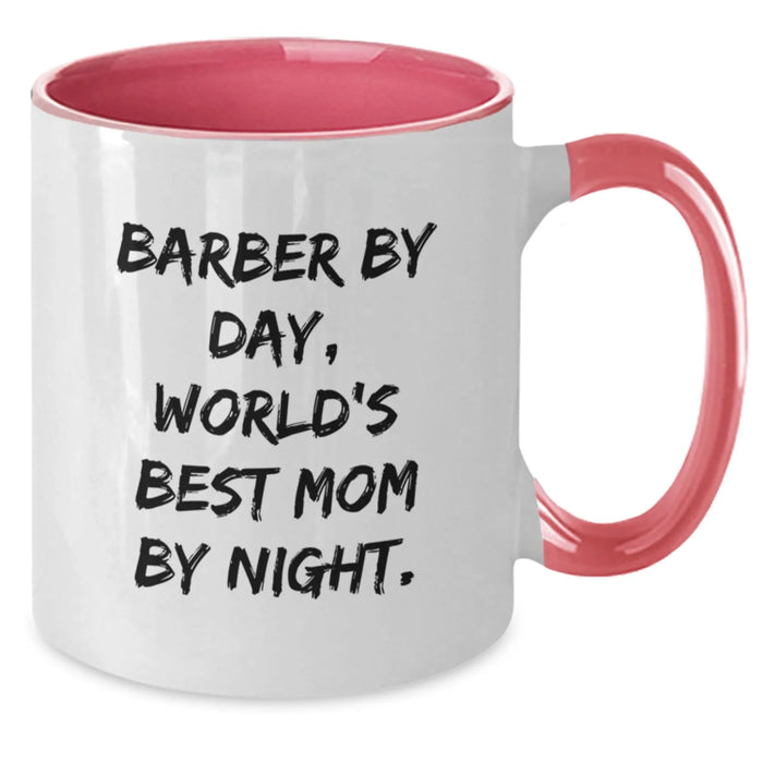 Barber's Delight, Funny Gifts from Men to Friends for Graduation - Two Tone Coffee Mug - Additional