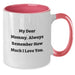 Funny Mommy Gifts from Family for Mommy Two Tone Coffee Mug with My Dear Mommy. Always Remember How Much I Love You. Christmas Unique Gifts - Additional
