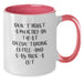 Funny Mortician Gifts from Friends Christmas Unique Gifts for Mortician Two Tone Coffee Mug - Additional