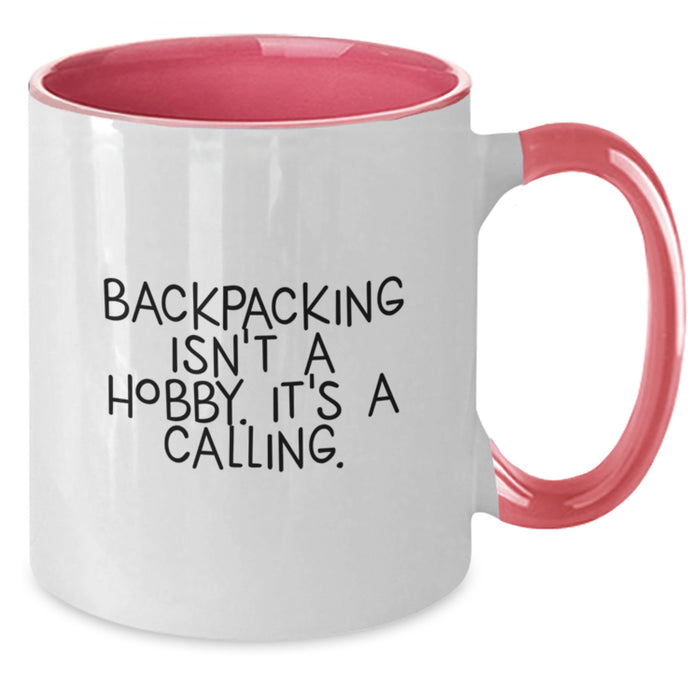 Funny Backpacking Quotes Gifts for Backpacking Men, Two Tone Coffee Mug, Father's Day Unique Gifts from Family - Additional
