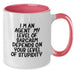 Funny Agent Coffee Mug Gifts from Men to Agent Friends and Family for Christmas - Two Tone Ceramic Mugs with Sarcastic Quote inside - Additional